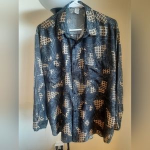 %100 silk vintage shirt.